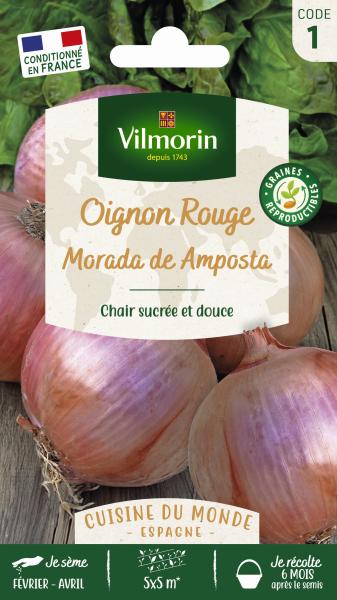 Potagères - Oignon Rouge Morada de Amposta - Cuisine du Monde - PACKAGING_RECTO